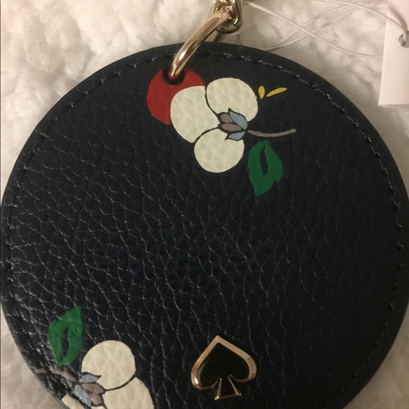 KATE SPADE ♠️ FLORAL CIRCLE KEYCHAIN - Picture 2 of 8